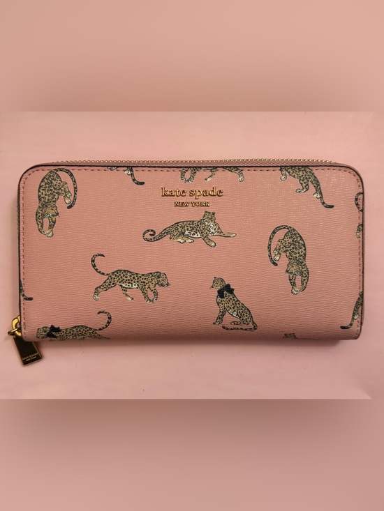 kate spade Handbags - ✨NWT✨ Kate Spade Morgan Leopard Zip-Around Continental Wallet